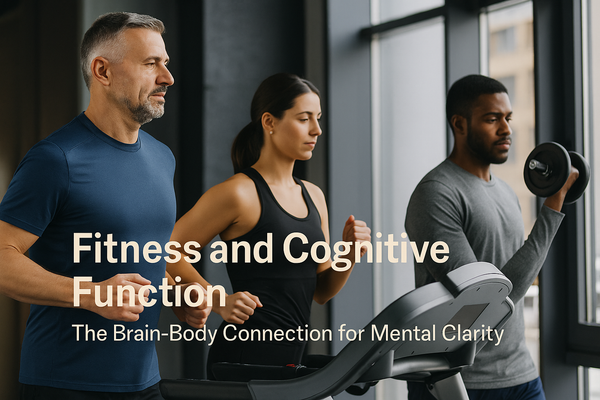 Professional engaging in fitness activity to improve cognitive function and mental clarity, demonstrating the brain-body connection for enhanced focus and brain health